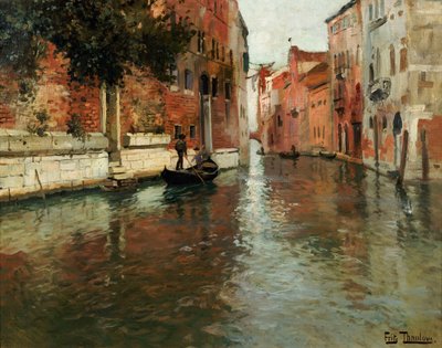 A Venetian Backwater by Frits Thaulow