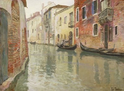 A Venetian Backwater by Frits Thaulow