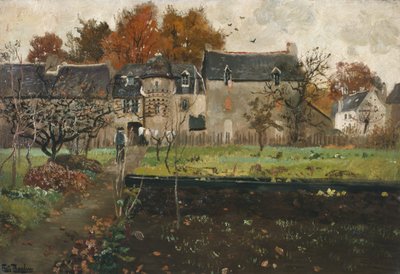 French farm, ca 1900 by Fritz Thaulow