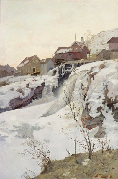 Haug Falls by Fritz Thaulow