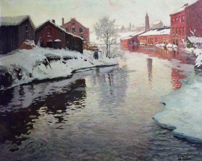 Lysaker River by Fritz Thaulow