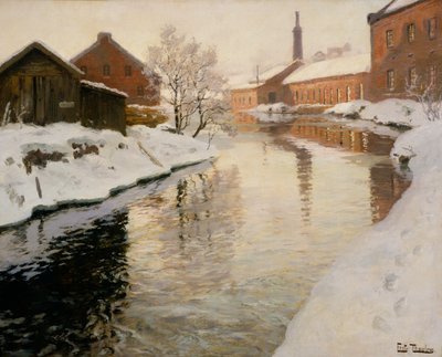Lysaker River by Fritz Thaulow