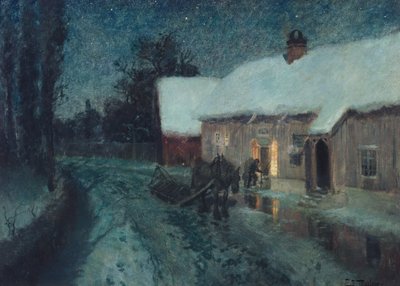 Night, c.1900 by Fritz Thaulow