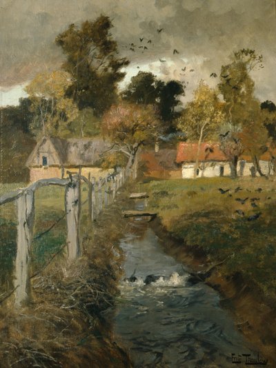 The Stream by Fritz Thaulow