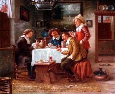 A Convivial Party by Fritz Wagner