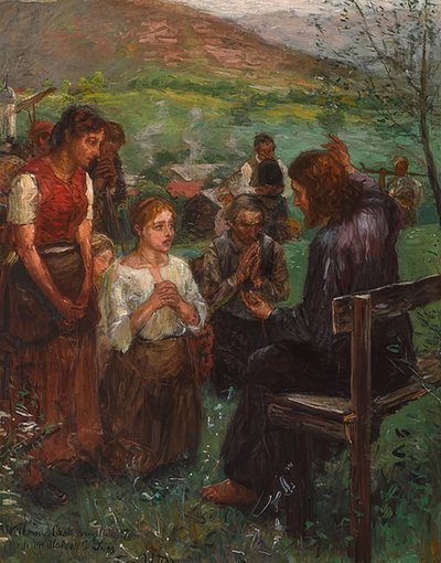 Sermon on the Mount by Fritz von Uhde
