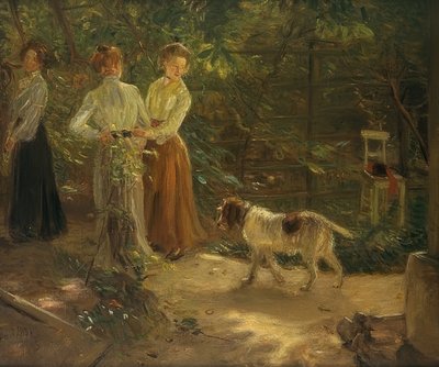 The Garden Path by Fritz von Uhde