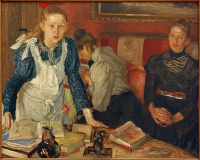 The School Lesson by Fritz von Uhde