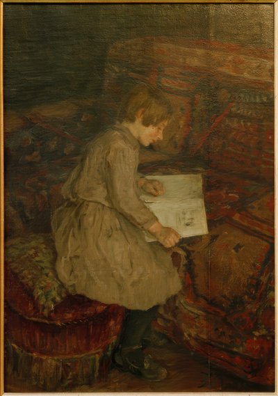 Two Daughters of the Artist by Fritz von Uhde