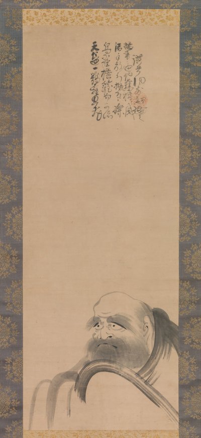 Portrait of Daruma, early 17th century by Fugai Ekun