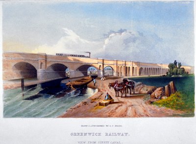 Greenwich Railway, Deptford, London, 1836 by GF Bragg