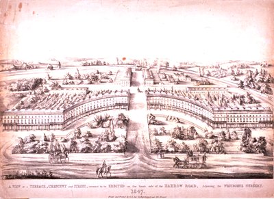 Harrow Road, Paddington, 1847 by G.L. Lee