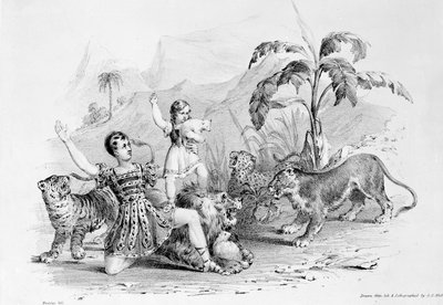 Isaac Van Amburgh Taming a Lion by G. E. Madeley