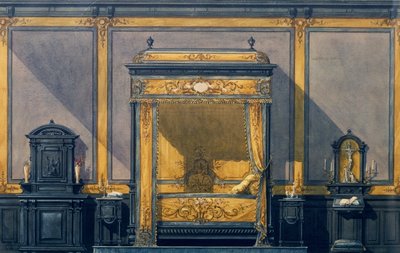 Renaissance Style Bedroom Design by G. Felix Lenoir
