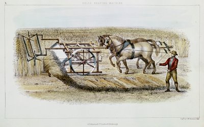 Bells Reaping Machine, 1851 by G. H. Swanston