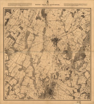 Battlefield of Gettysburg by G. K. Warren