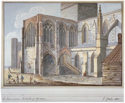 Southwark Cathedral, London, 1825 by G Yates