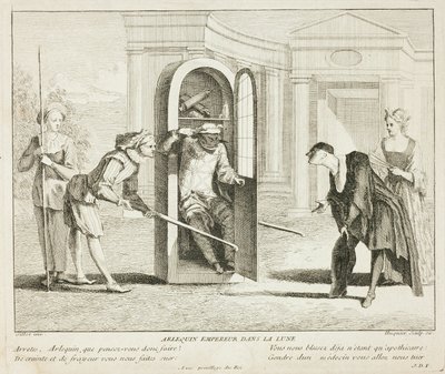 Plate from Book of Comic Scenes by Gabriel Huquier