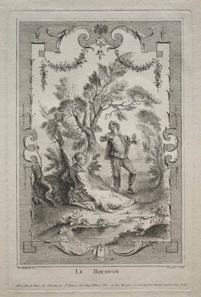 The Buffoon, Arabesque by Gabriel Huquier