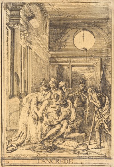 The Death of Tancred by Gabriel Jacques de Saint Aubin