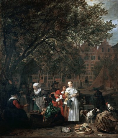 Amsterdam Herb Market by Gabriel Metsu