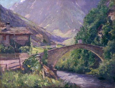 Bridge of the Visp, 1881-1935 by Gabriel Thompson