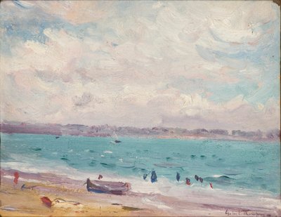 The beach at St Malo, 1881-1935 by Gabriel Thompson