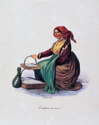 Egg seller by Gaetano Dura