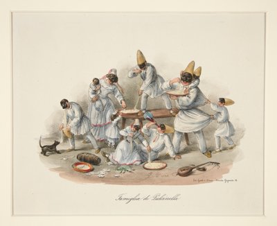 Pulcinella Family by Gaetano Dura