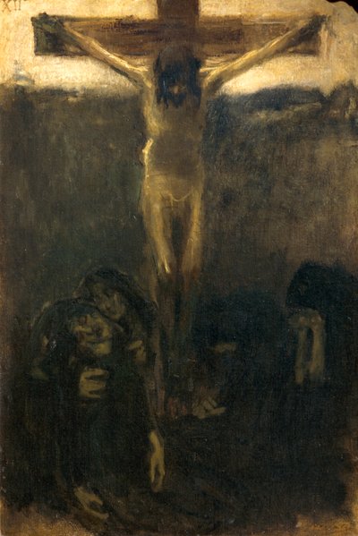 Crucifixion by Gaetano Previati