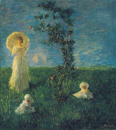 In the Meadow, 1889-1890 by Gaetano Previati