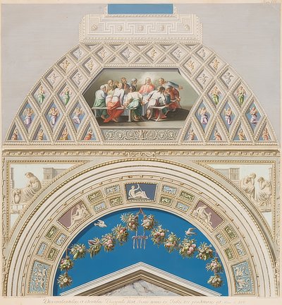 Lunette and Vault Field with Last Supper. 1774 by Gaetano Savorelli