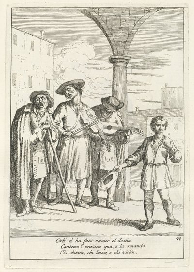 Street Entertainer by Gaetano Zompini