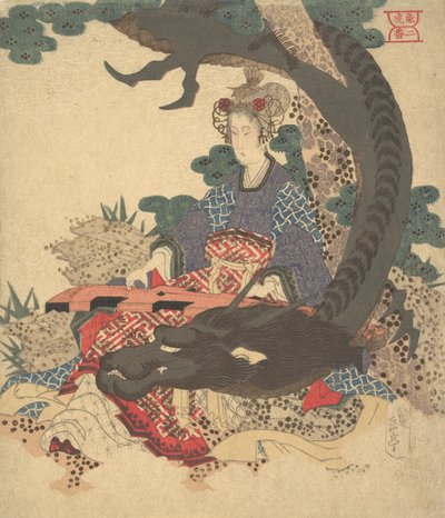 Benzaiten and Dragon by Gakutei