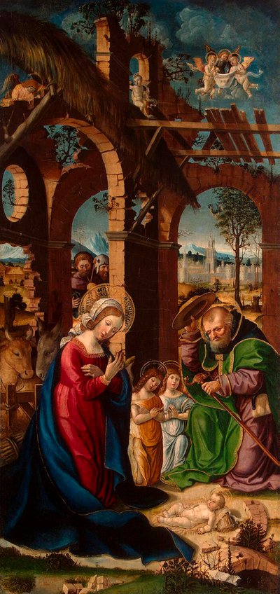Nativity by Gandolfino da Roreto