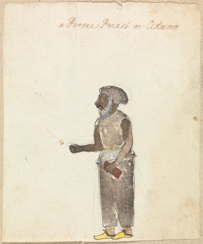 A Parsee Priest or Adam by Gangaram Chintaman Tambat
