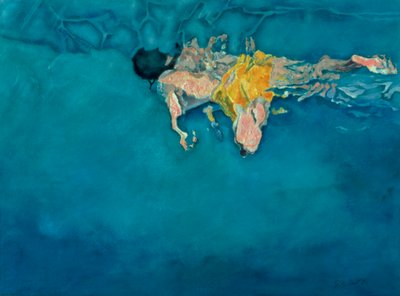 Swimmer in Yellow, 1990 by Gareth Lloyd Ball