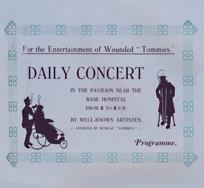 Advert For A Concert, 1917 by Garratt and Atkinson