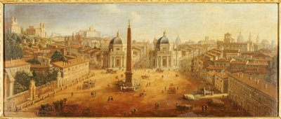 Piazza del Popolo, Rome by Gaspar van Wittel