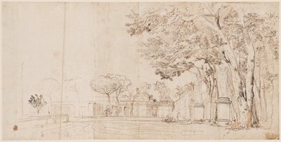 The Gardens of the Villa Medici by Gaspar van Wittel