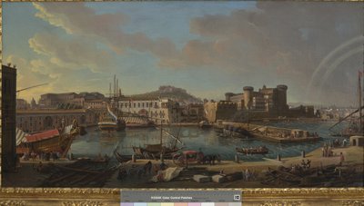 The Dock of Naples by Gaspar van Wittel