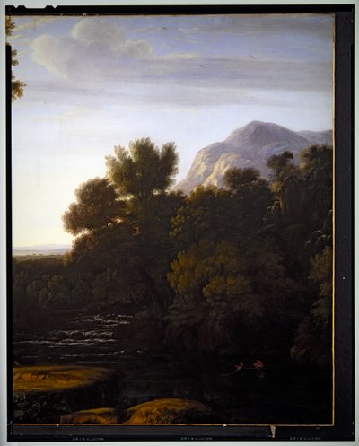 Italian Landscape (Detail) by Gaspard Poussin Dughet