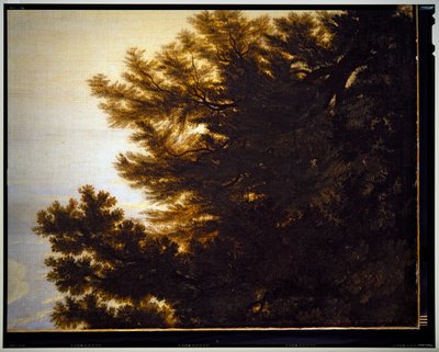 Italian Pastoral Landscape (detail) by Gaspard Poussin Dughet