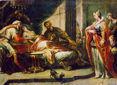 Antiochus and Stratonike, 18th century by Gaspare Diziani