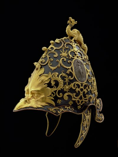 Helmet of Cosimo II, Italian, 1608 by Gaspare Mola