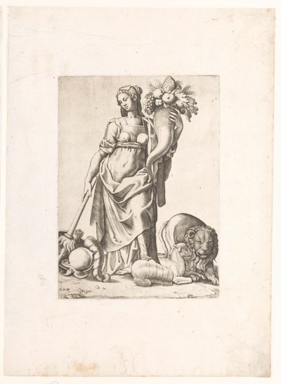 Allegory of Abundance Thanks to Peace by Gaspare Oselli