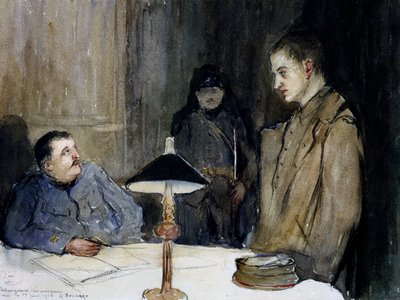 Interrogation of German Prisoner by Gaston Hippolyte Boucart