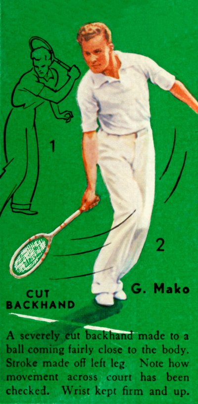 G. Mako - Cut Backhand by Gene Mako