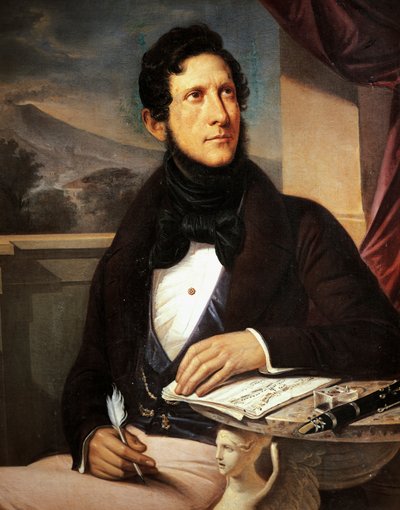 Portrait of Gaetano Donizetti by Gennaro Ruo