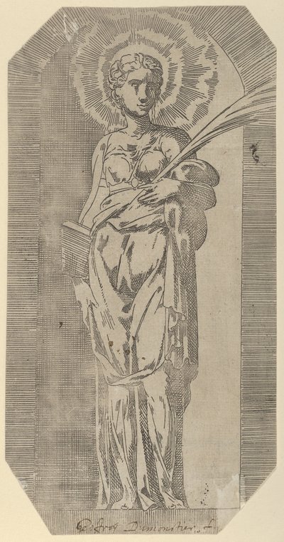 A female Saint, 16th century by Geoffroy Dumoûtier